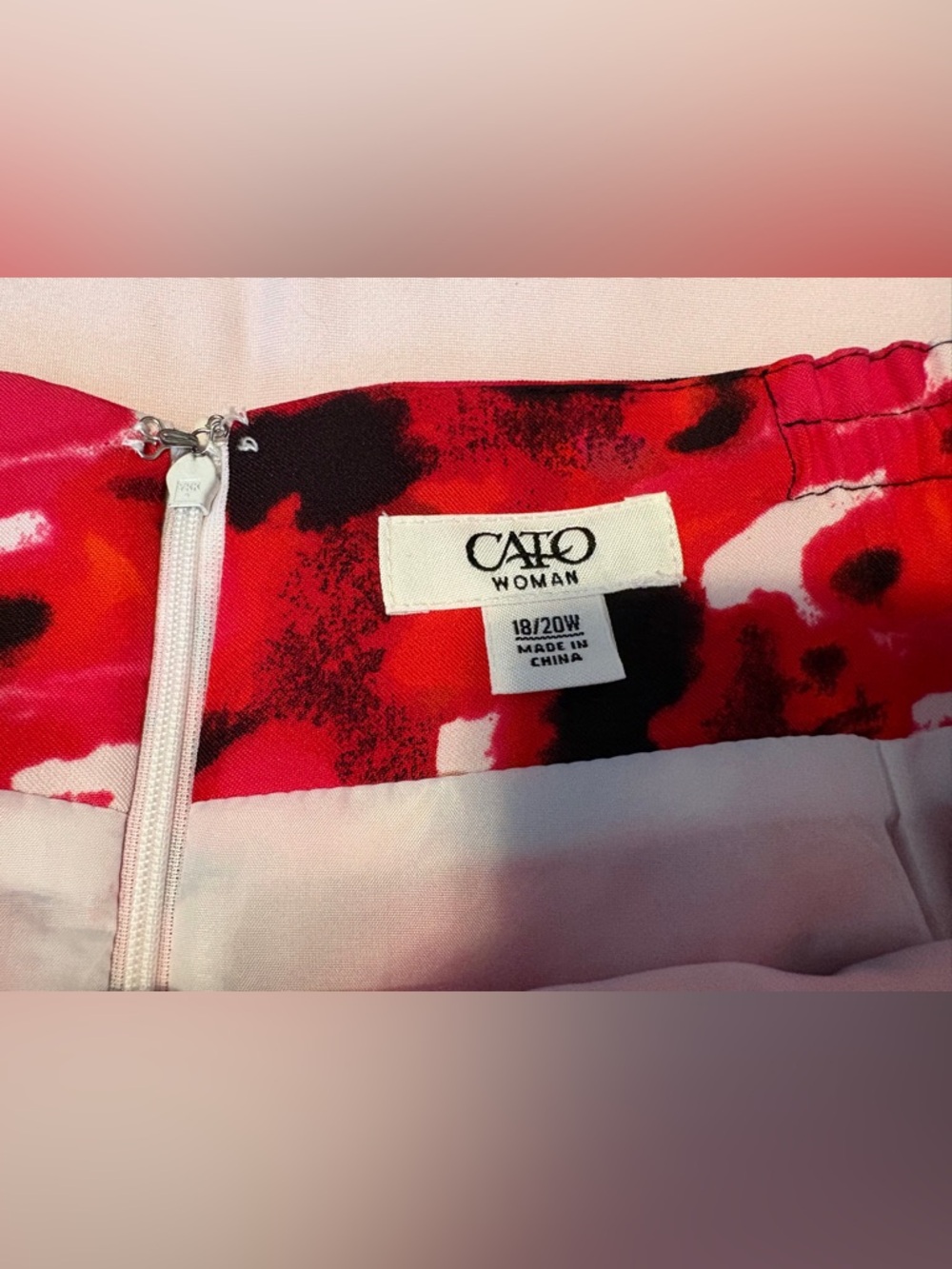 Cato Colorful Knee Length Skirt - Picture 3 of 6